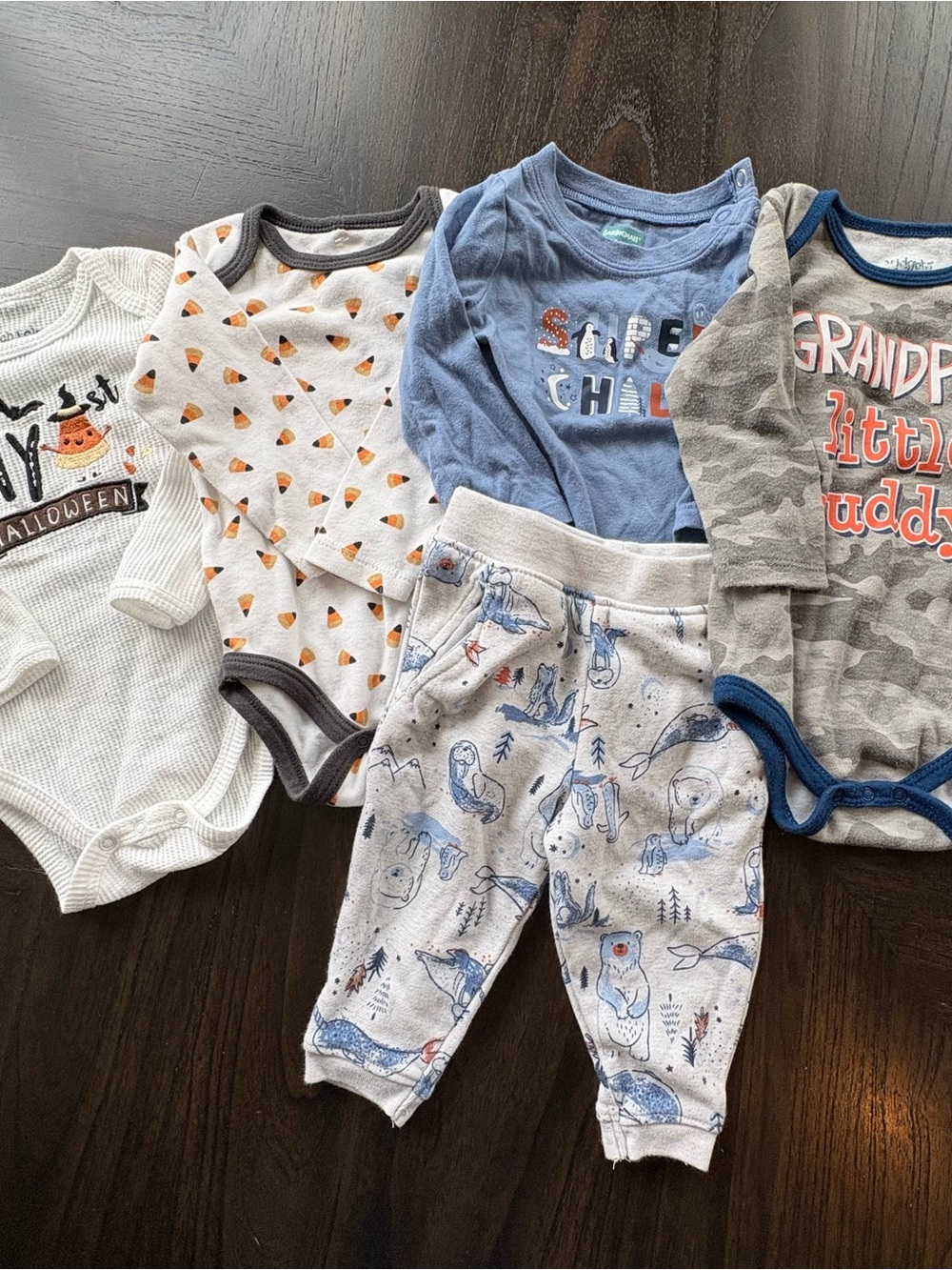 Garanimals Chick Pea Baby Boy 6-9M Halloween Clothing Lot 5 Pc